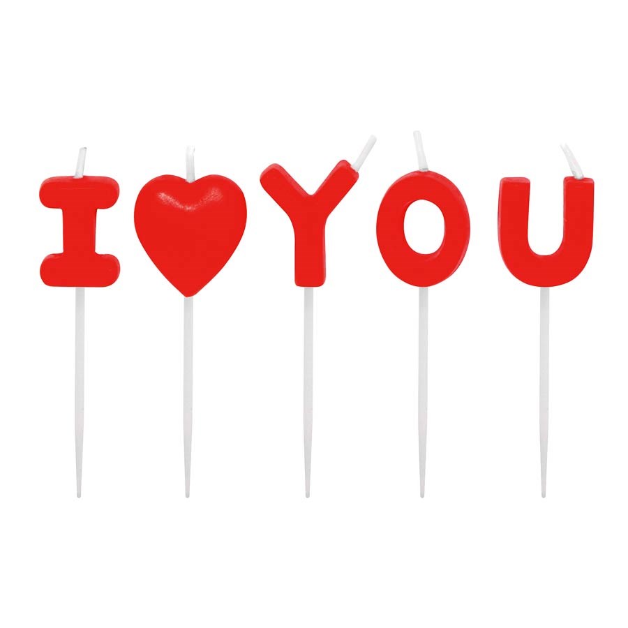 Vela Silver Festas I love You